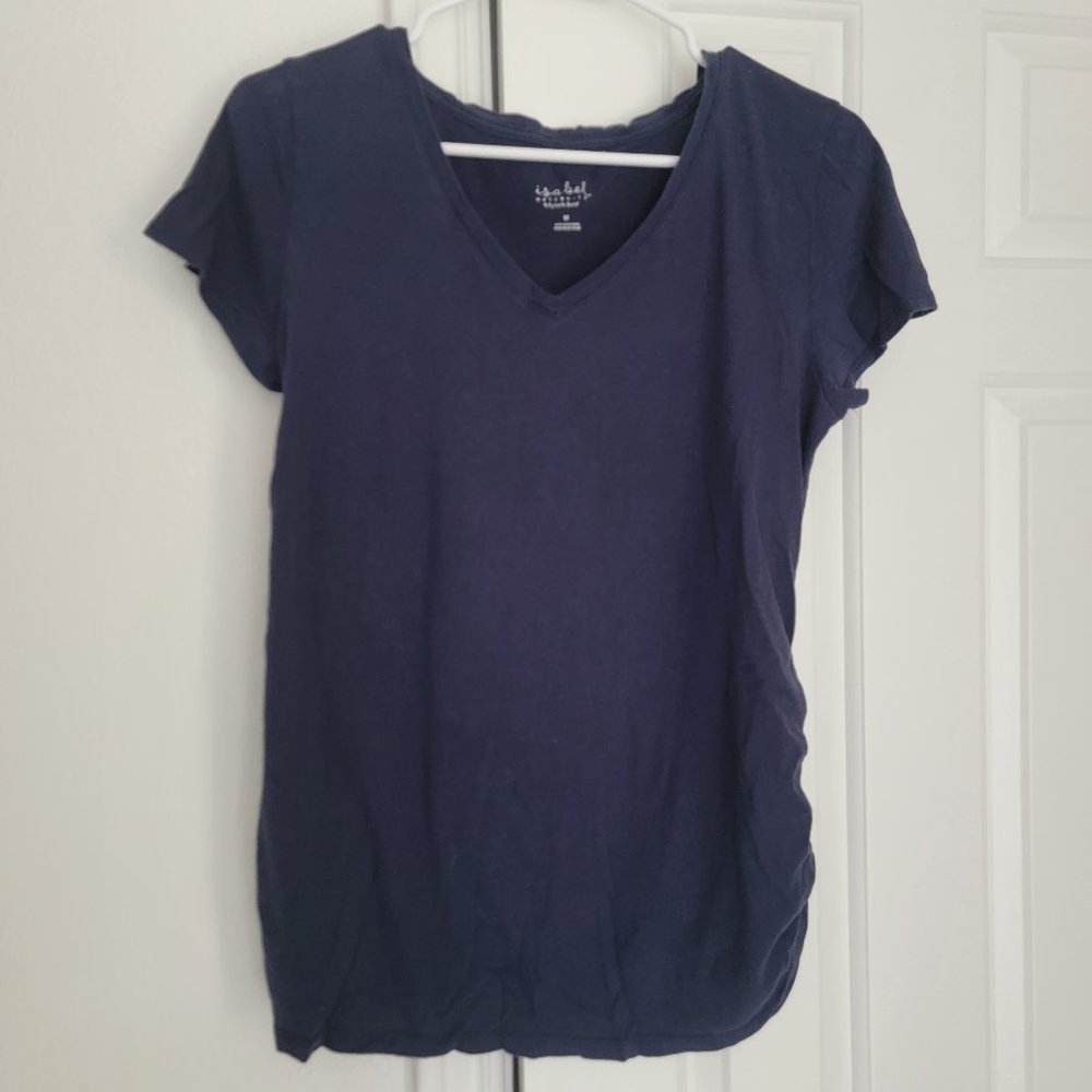 Isabel Maternity Navy T-shirt